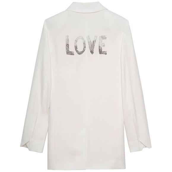 Zadig & Voltaire Womens  Viva Gradient Love Strass Blazer - Picture 2 of 3